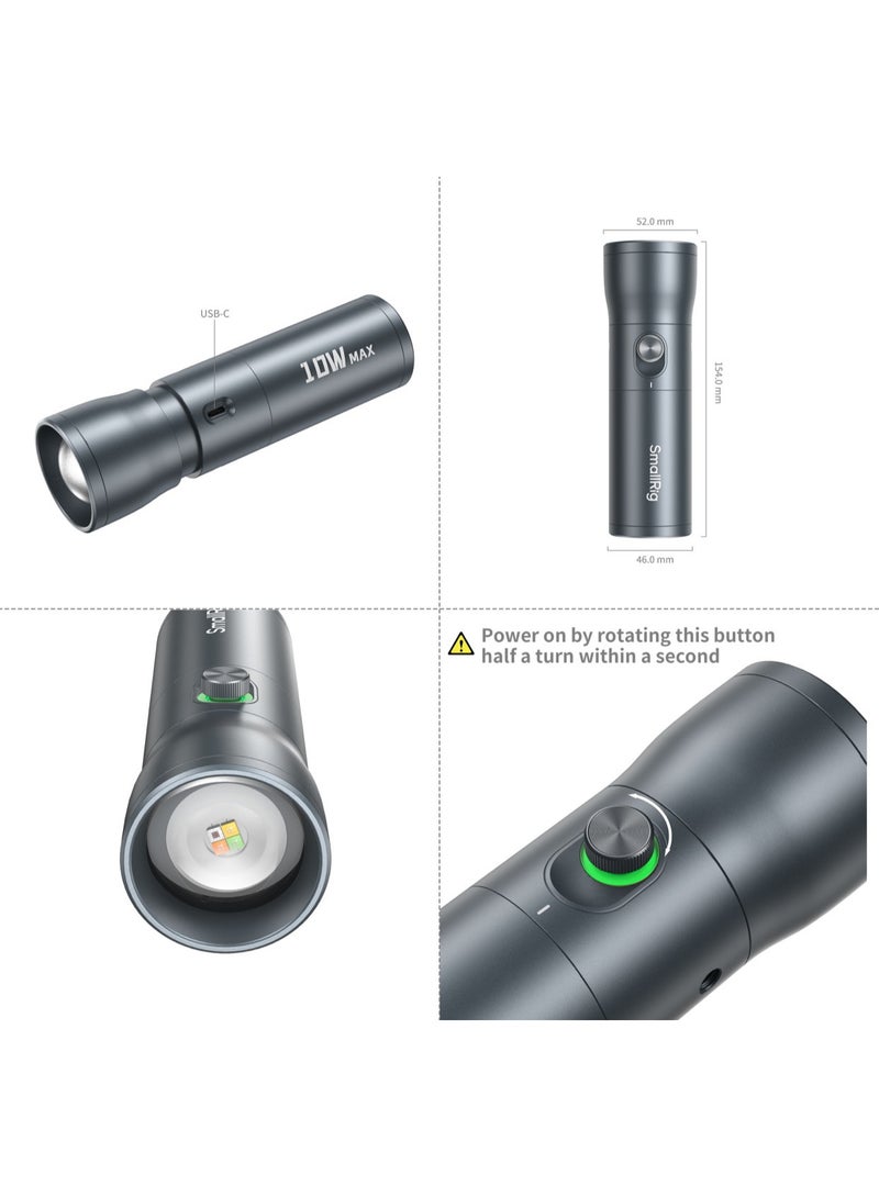 SmallRig RF 10C Portable Focusable LED Video Light – Compact Creative Lighting for Photography, Videography & Content Creation - Image 4